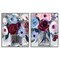 Stupell Industries Burgundy & Blue Bouquets 2pc Framed Giclee Set, design by Annabelle Hall